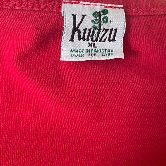 Vintage NASCAR 3/4 Sleeve
T Shirt by Kudzu XL Red 3 button Henley style - Picture 5 of 6